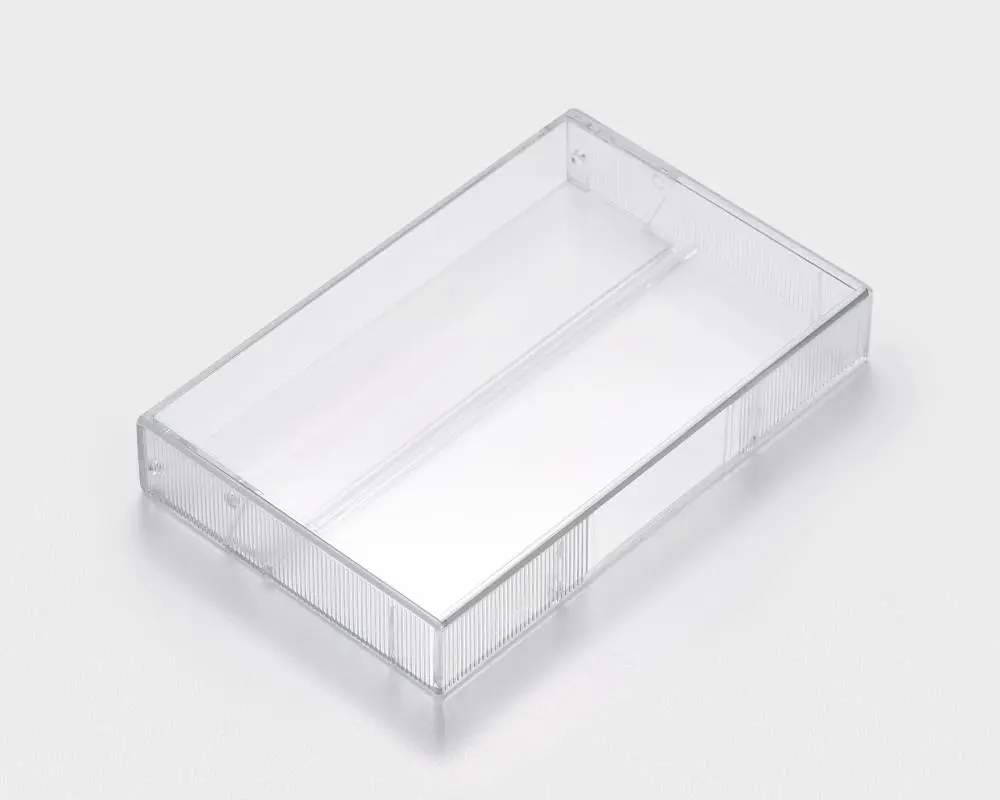 All‑clear sharp case without pins