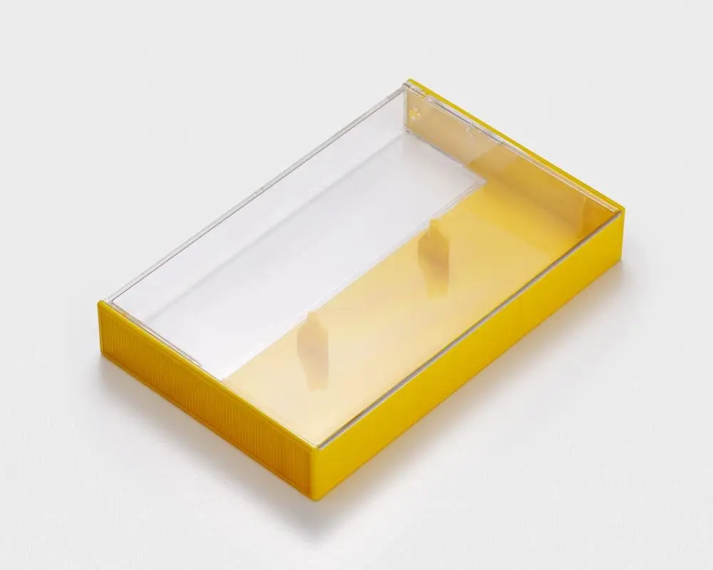 Yellow‑clear case with pins